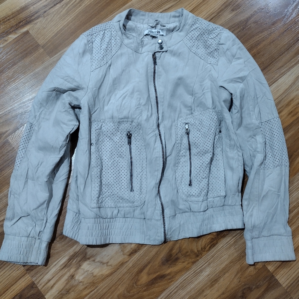 Forever 21 Women's Zip Up Retro Jacket Size M/M